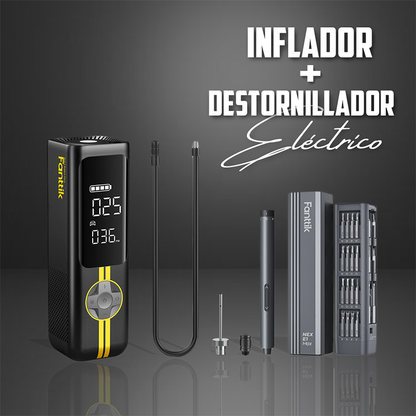 PACK INFLADOR + DESTORNILLADOR ELÉCTRICO