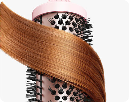 Cepillo Térmico Iónico Wavytalk Blowout Boost de 1 1/2 Pulgadas con Pantalla LED, 300℉-420℉ para Diferentes Tipos de Cabello, Voltaje Universal 120-240V