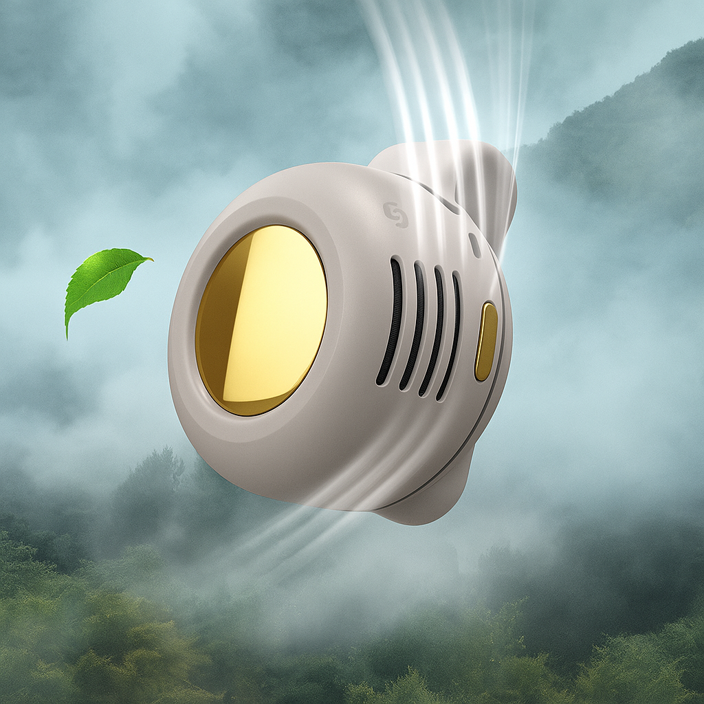 Mini ventilador eléctrico portátil silencioso sin aspas