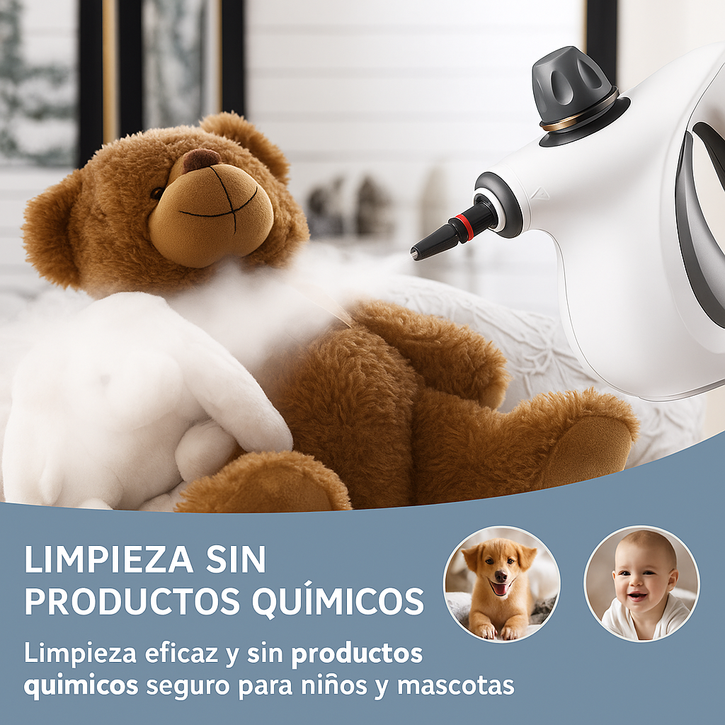 Limpiador a vapor de mano para el hogar - Juego de accesorios