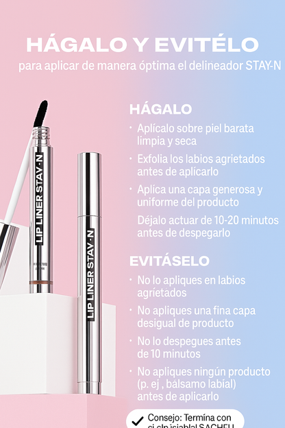 Delineador de labios de tatuaje desprendible