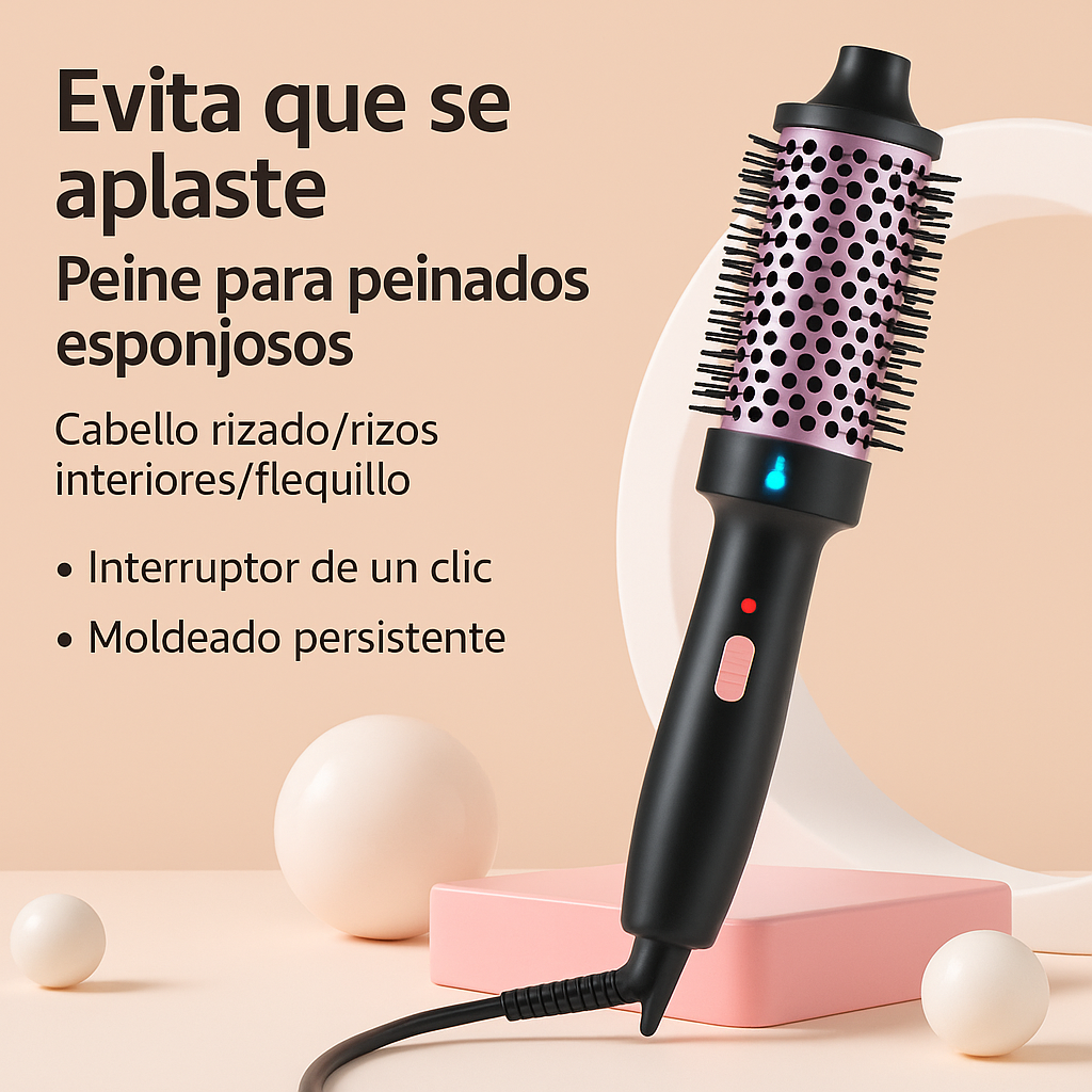 Cepillo térmico simple de iones negativos