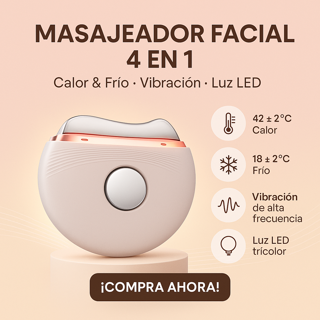 Máquina de belleza Facial portátil Popular 2024, uso doméstico, 3 luces LED, herramienta de masaje EMS Guasha para el cuidado de la piel con función de ajuste