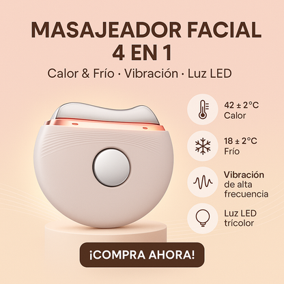 Máquina de belleza Facial portátil Popular 2024, uso doméstico, 3 luces LED, herramienta de masaje EMS Guasha para el cuidado de la piel con función de ajuste