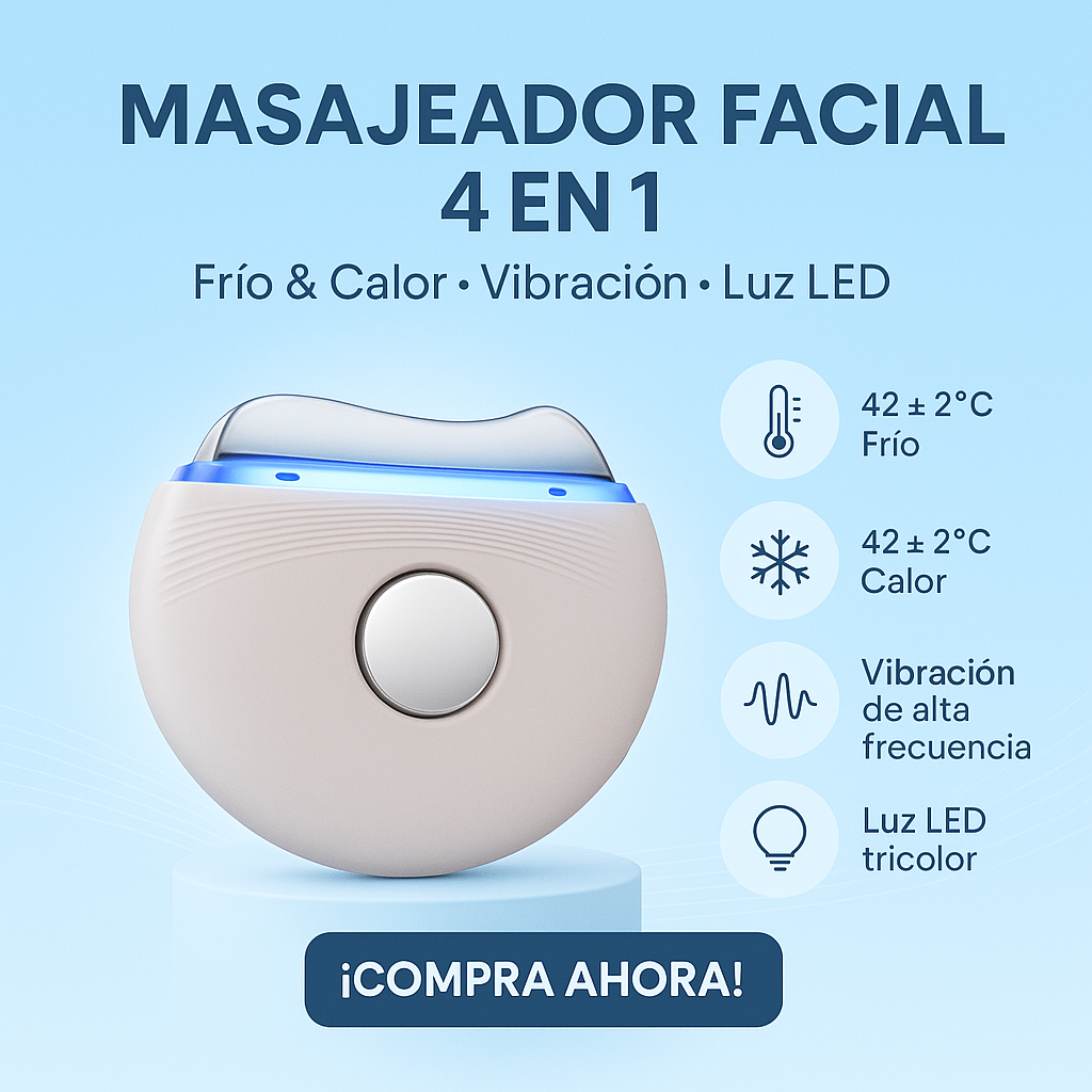Máquina de belleza Facial portátil Popular 2024, uso doméstico, 3 luces LED, herramienta de masaje EMS Guasha para el cuidado de la piel con función de ajuste