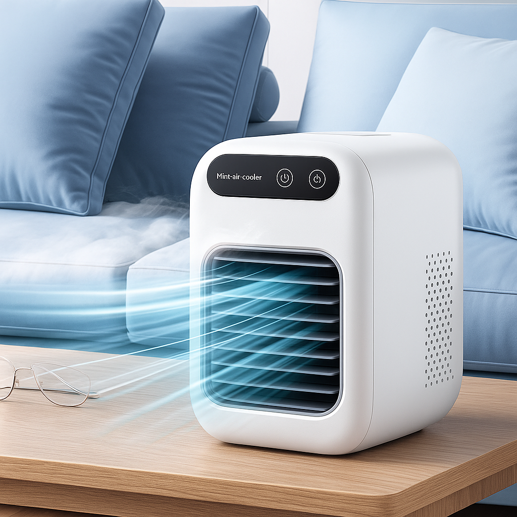 Ventilador de Aire Acondicionado Eléctrico Portátil USB Mini