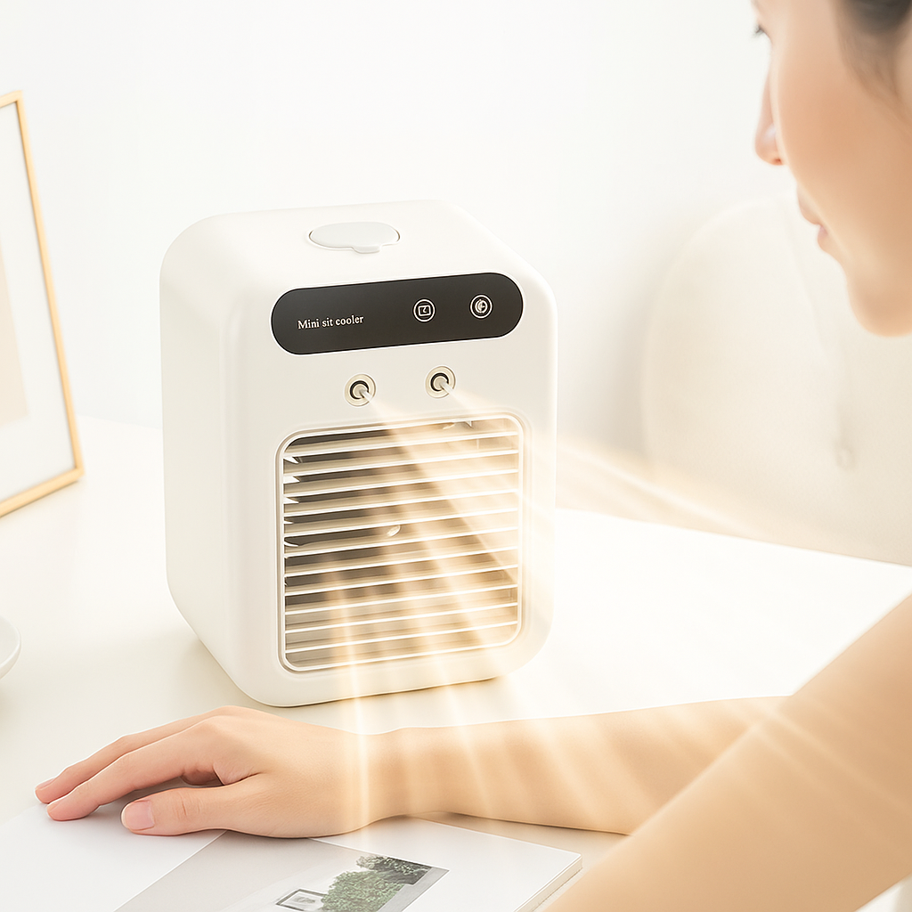 Ventilador de Aire Acondicionado Eléctrico Portátil USB Mini