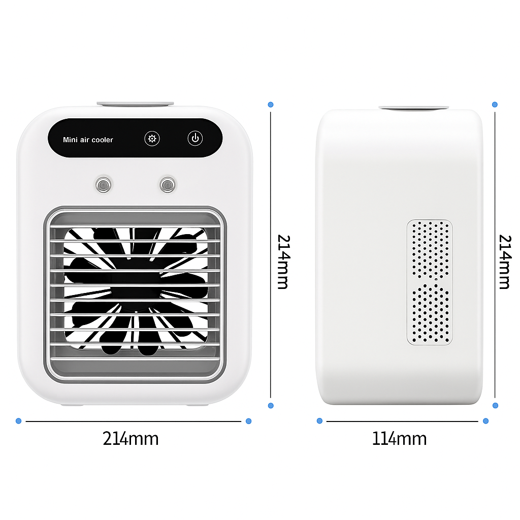 Ventilador de Aire Acondicionado Eléctrico Portátil USB Mini