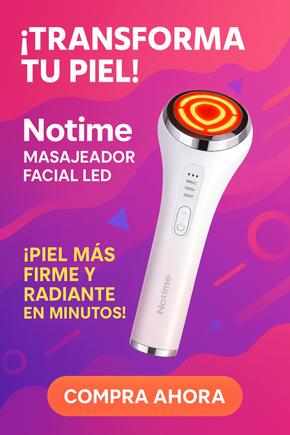 Notime-masajeador Facial Ems para terapia de luz Led, instrumento de belleza para el cuidado de la piel, antienvejecimiento, masajeador Facial