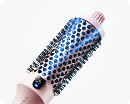 Cepillo Térmico Iónico Wavytalk Blowout Boost de 1 1/2 Pulgadas con Pantalla LED, 300℉-420℉ para Diferentes Tipos de Cabello, Voltaje Universal 120-240V